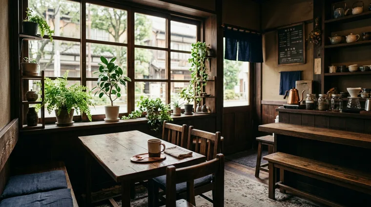 小さなコーヒーショップの店内